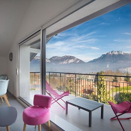Appartement Mont Blanc - Vue Lac Sévrier Exteriör bild
